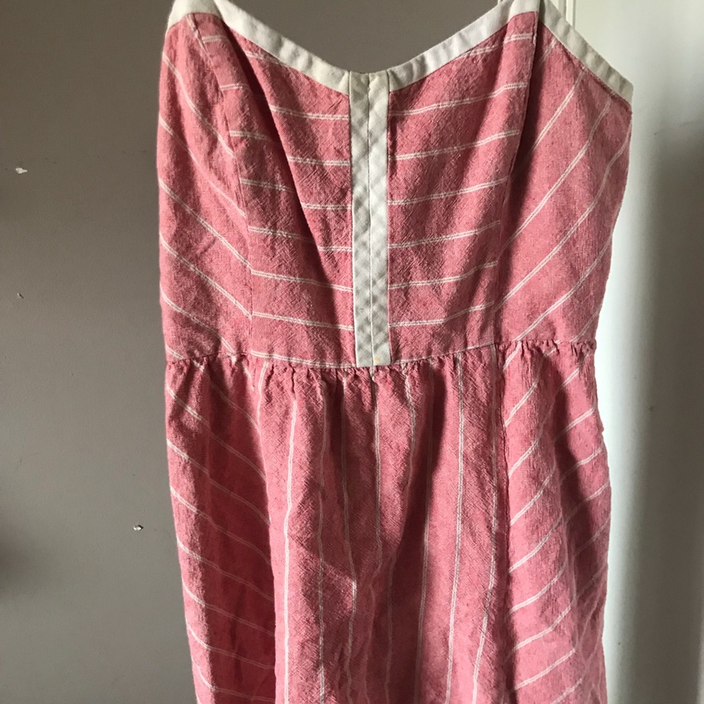 Linen striped dress